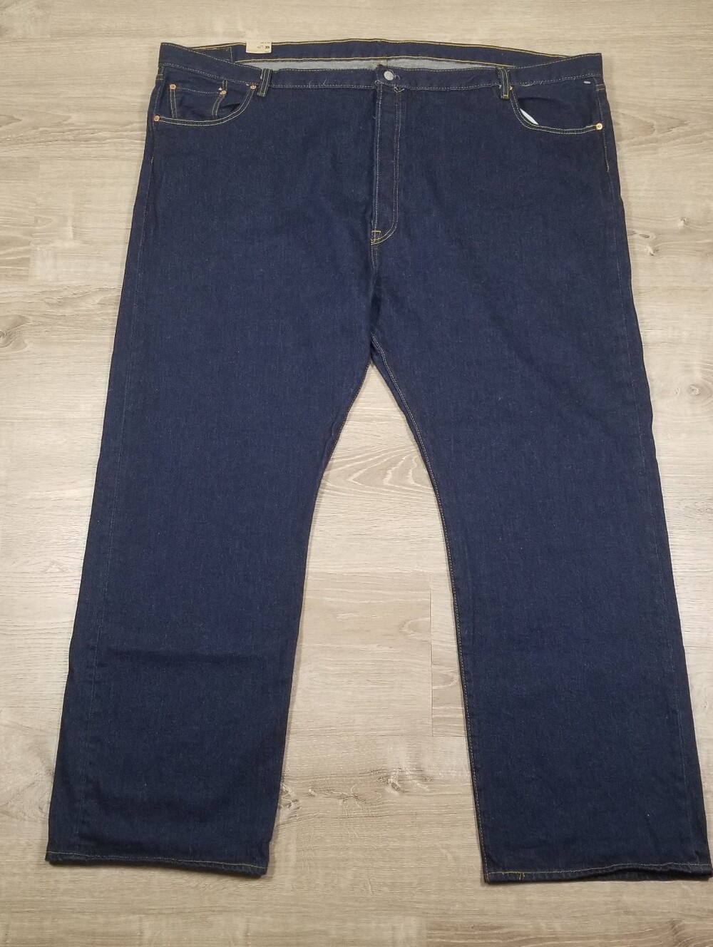 Levis 501 Original Fit Mens Denim Jeans 56X34 Big & Tall Blue Button Fly NWT